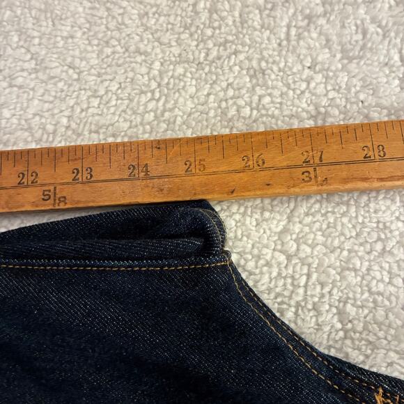 Lands’ End Square Rigger Jeans 36 x25 Traditional Fit Dark Wash Blue Denim - Picture 4 of 8